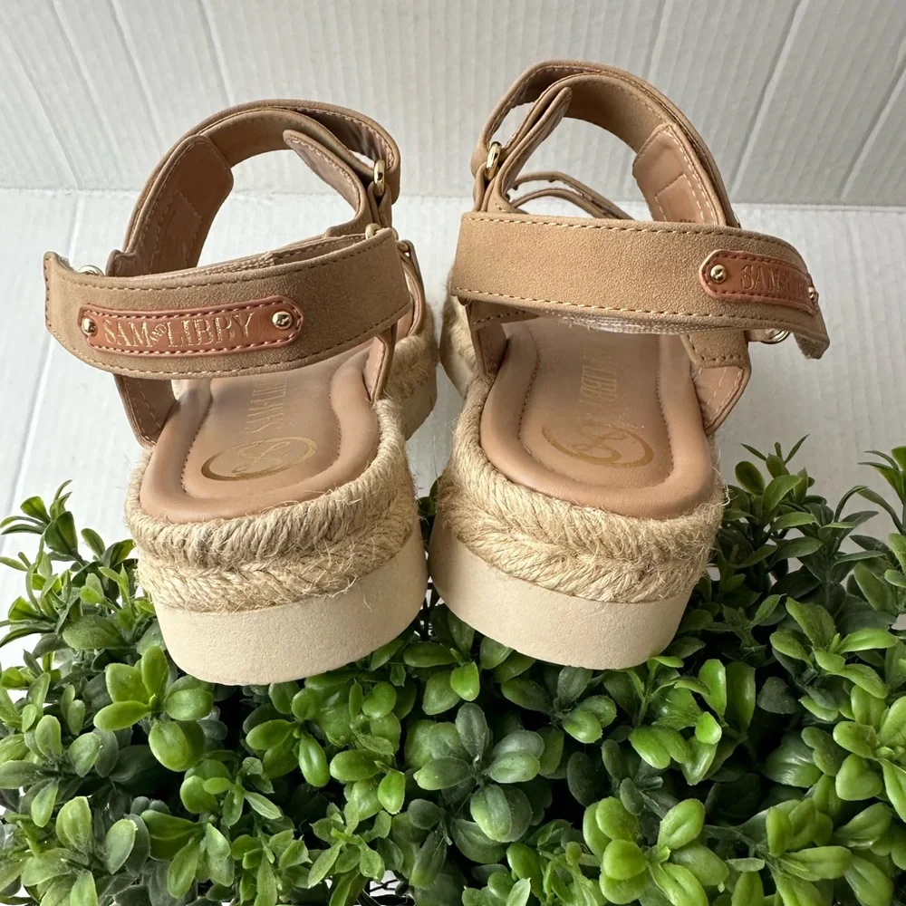 Sam & Libby Tan Kids Sandals size‎ 6.5
